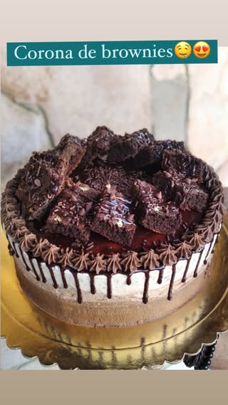 Torta Corona de Brownie